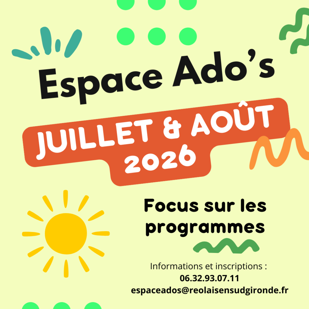 programme été 2026 espace ados
